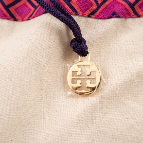 TORY BURCH drawstring dustbag for handbag with gold logo - Picture 2 of 6